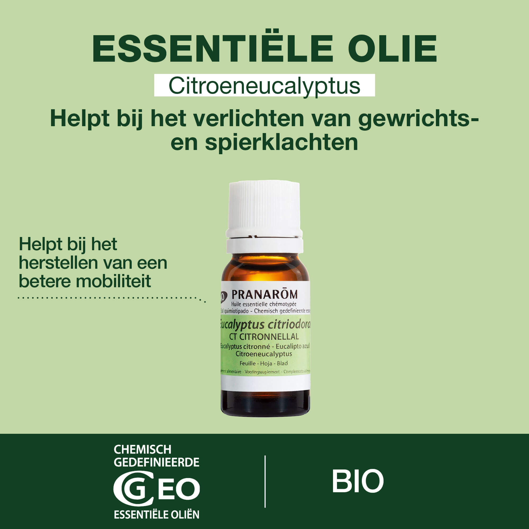 Citroen Eucalyptus Etherische Olie - Bio