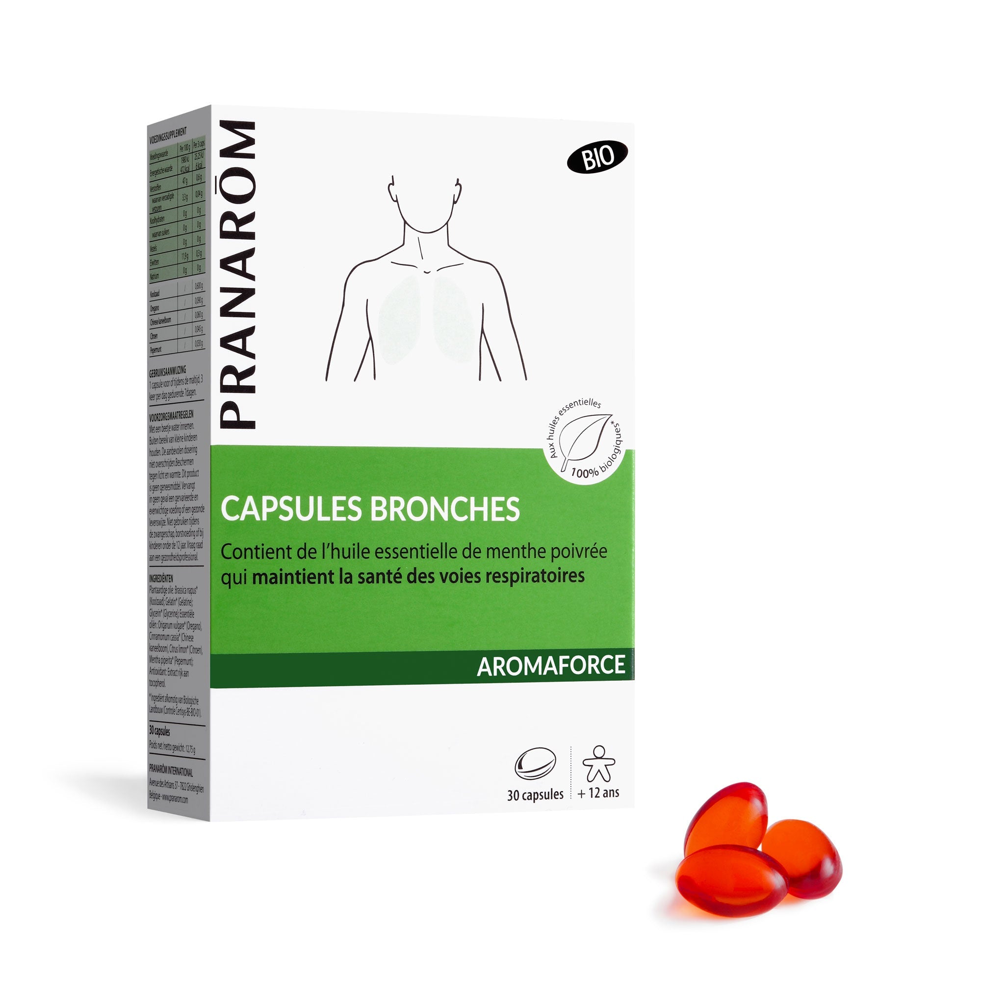 Bronchiale capsules met etherische oliën - Bio