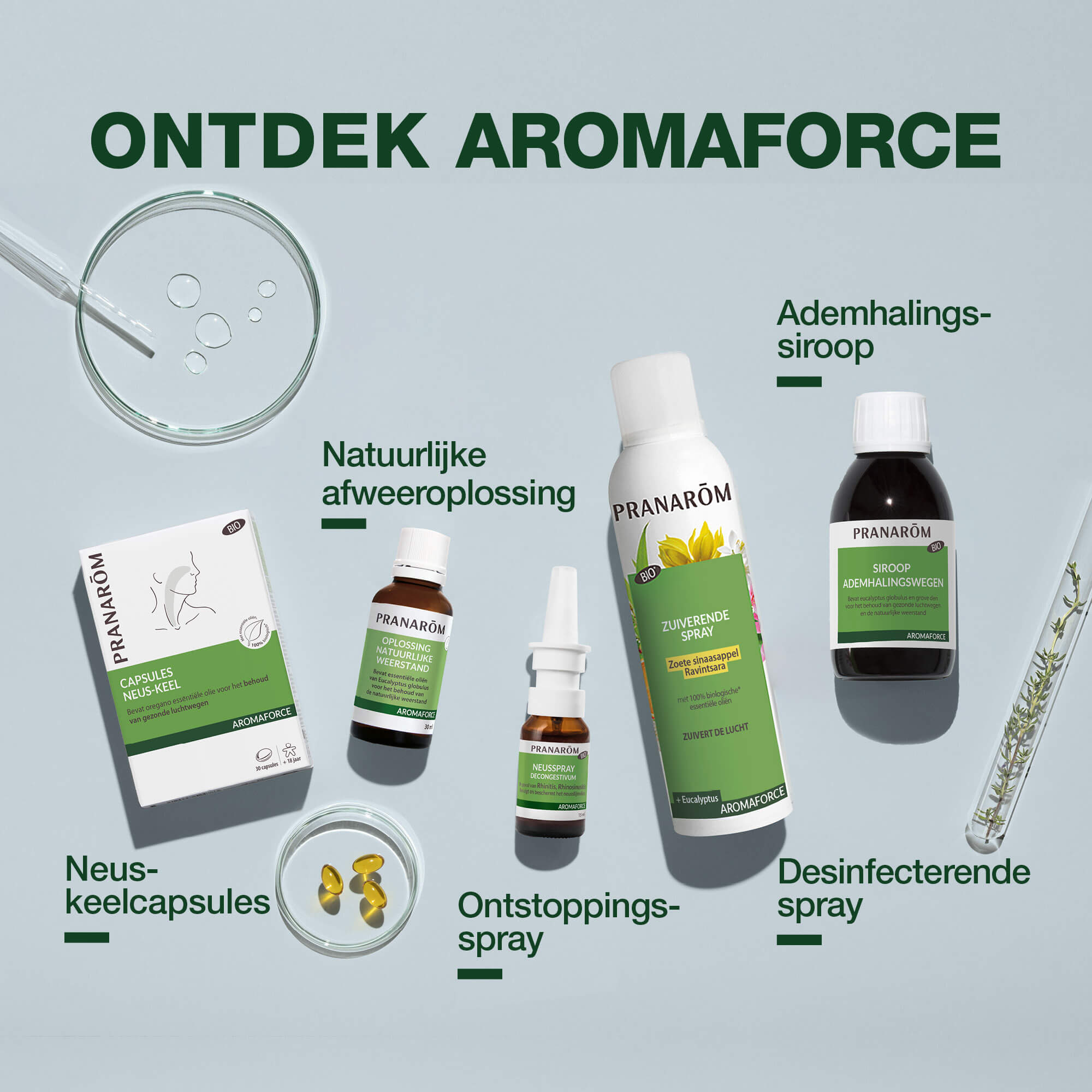 Inhalatiecapsules om de neus vrij te maken - Bio