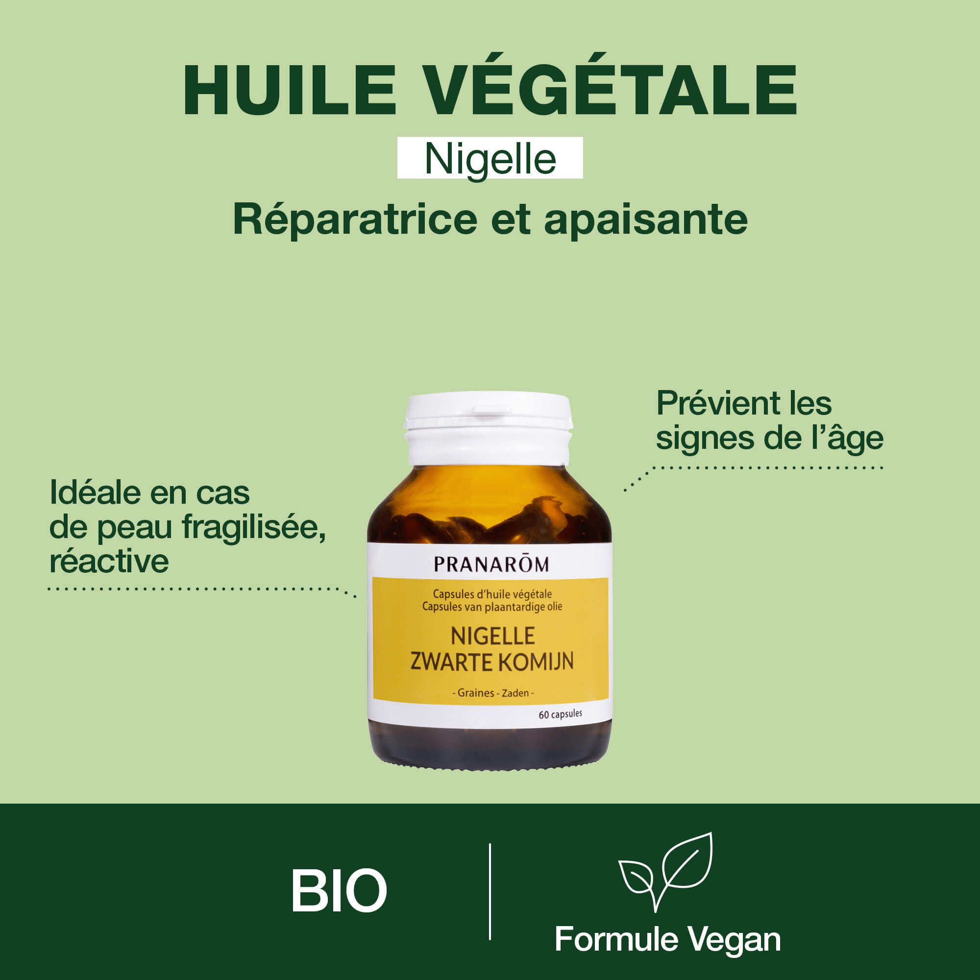 Capsules d'Huile Végétale de Nigelle