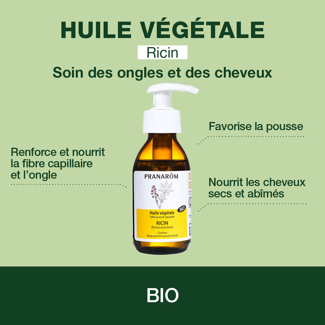 Huile Végétale de Ricin grand format - Bio