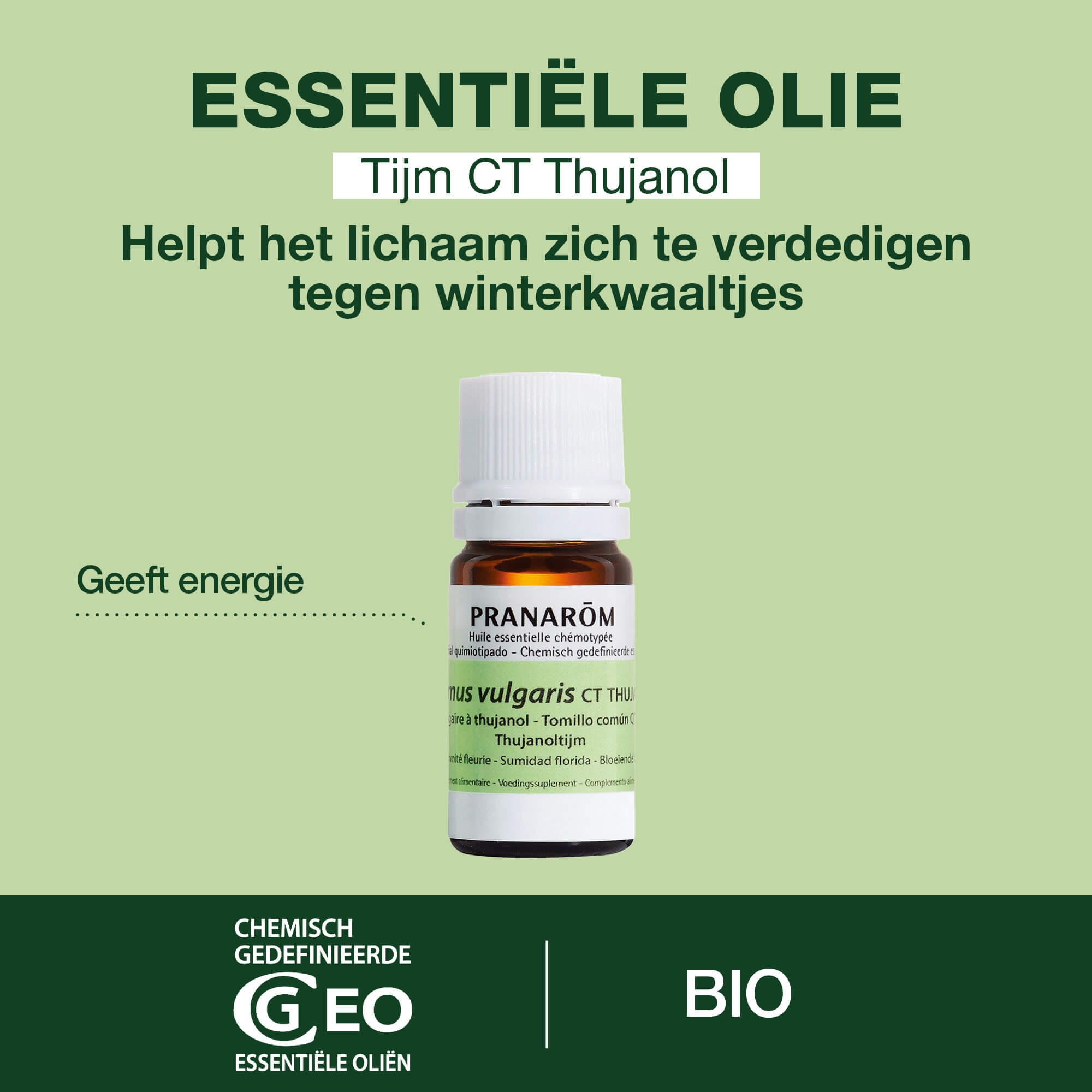 Gewone tijm etherische olie met Thujanol