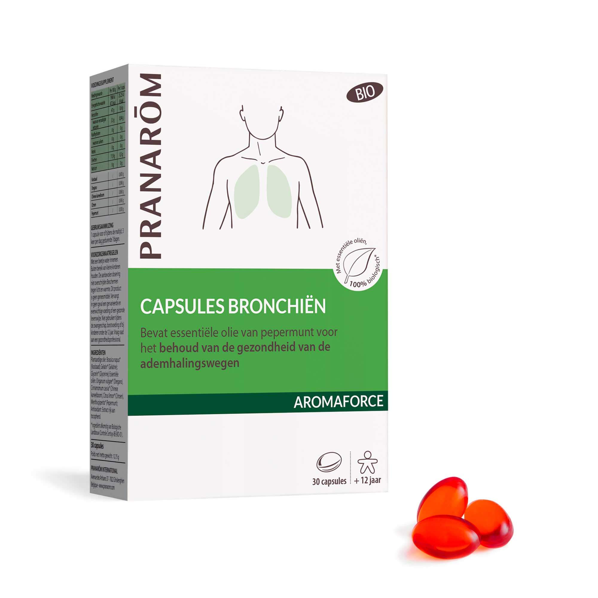 Bronchiale capsules met etherische oliën - Bio