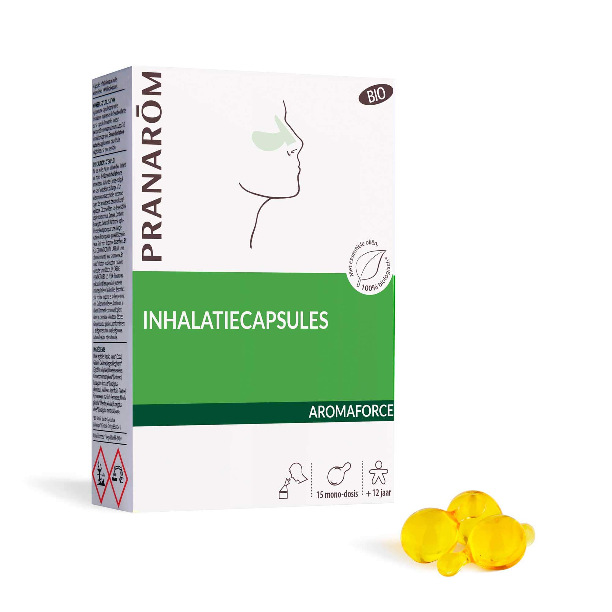 Inhalatiecapsules om de neus vrij te maken - Bio