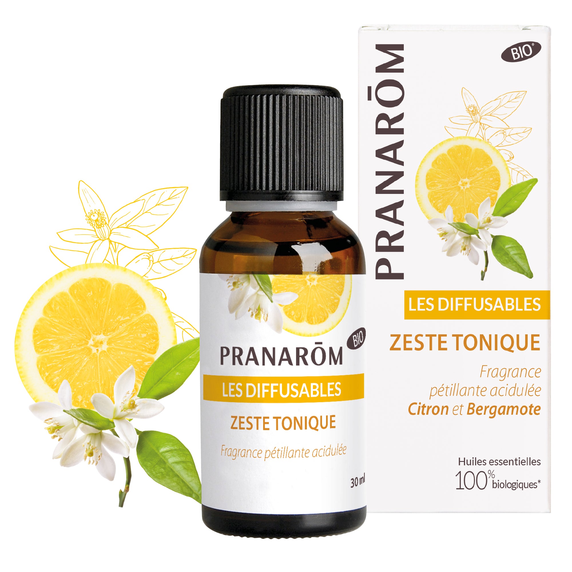 PRANARÔM force et vitalité huiles essentielles bio 30 ml