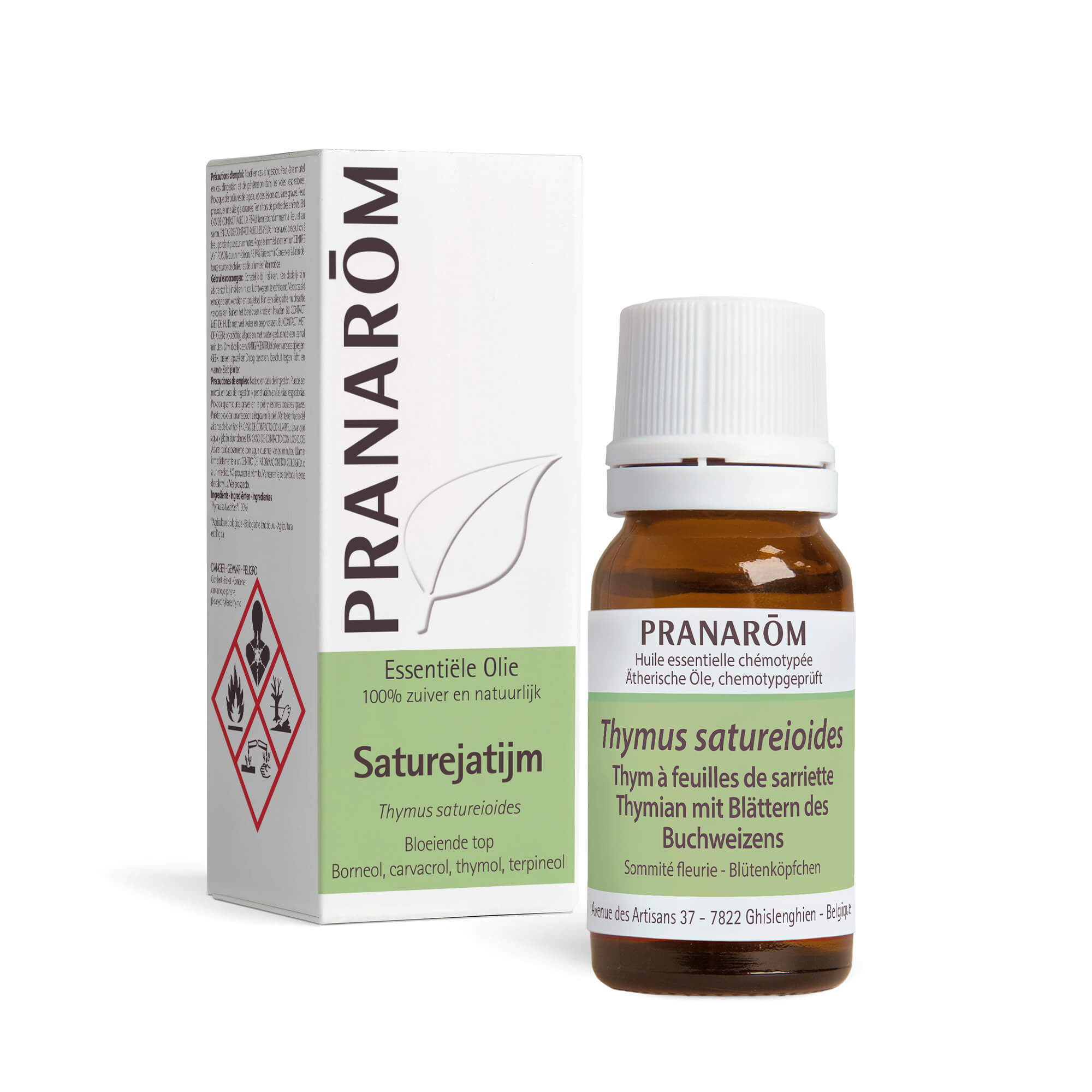 Tijm etherische olie met hartige bladeren