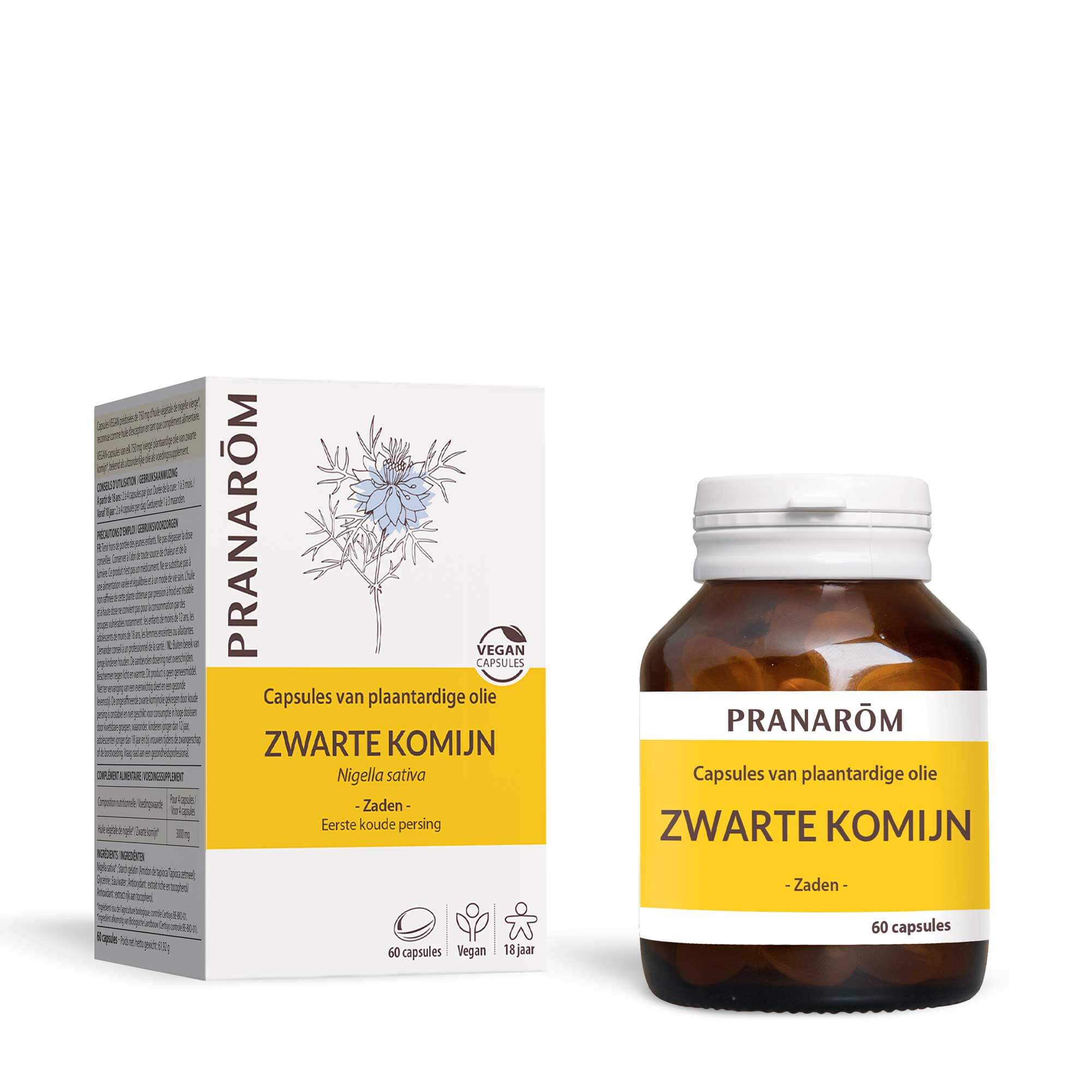 Zwarte Komijn Plantaardige Olie Capsules
